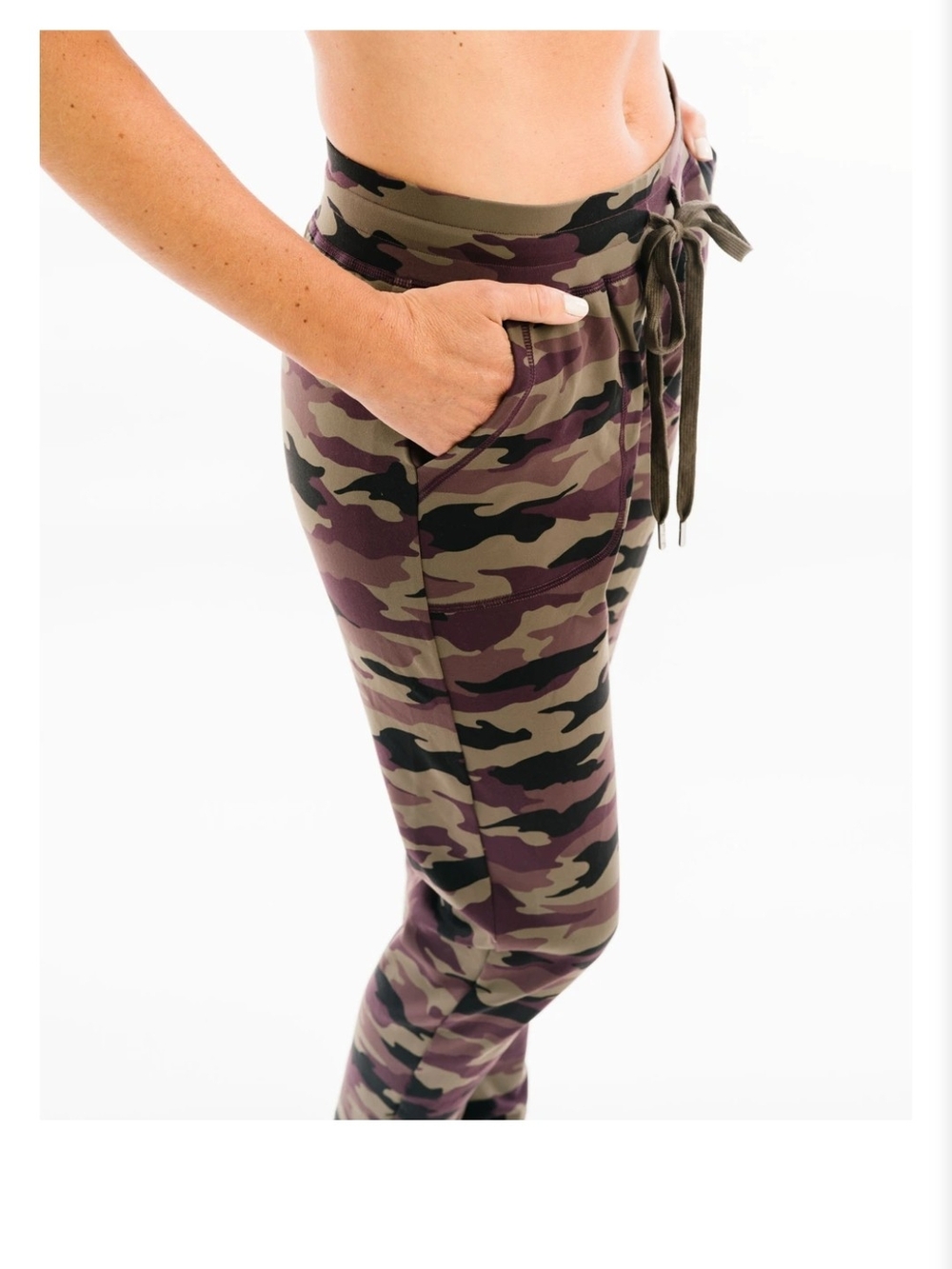 ZYIA Purple Camo Unwind Jogger